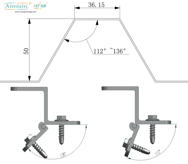 solar roof clamp