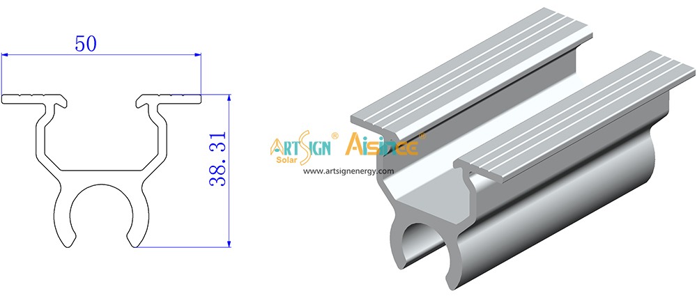 ART SIGN solar flat roof bracket AS-AFL-03