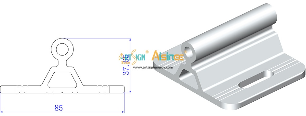 ART SIGN solar flat roof bracket AS-AFL-03