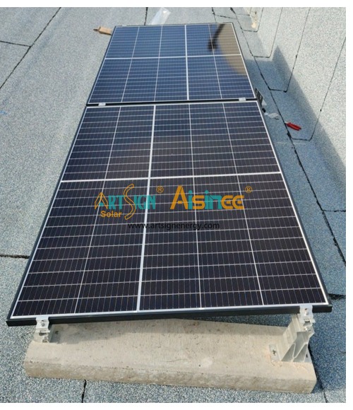 ART SIGN solar flat roof bracket AS-AFL-03 case study