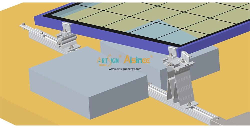 ART SIGN solar flat roof bracket AS-AFL-03