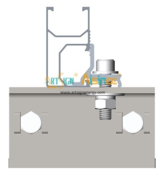 ART SIGN solar standing seam roof XR profile