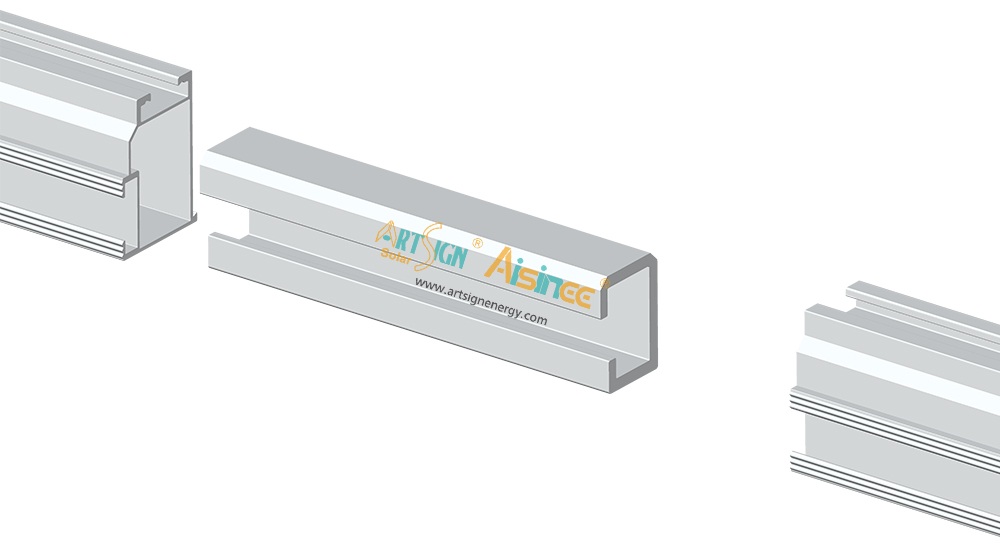 ART SIGN aluminum solar mount rail jointer AS-CRS-01