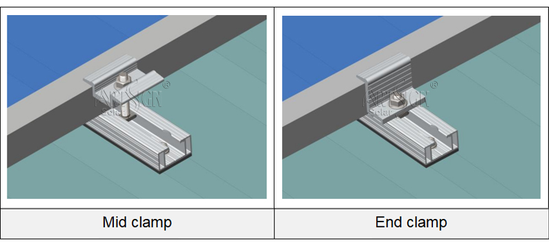 solar structure mid clamp
