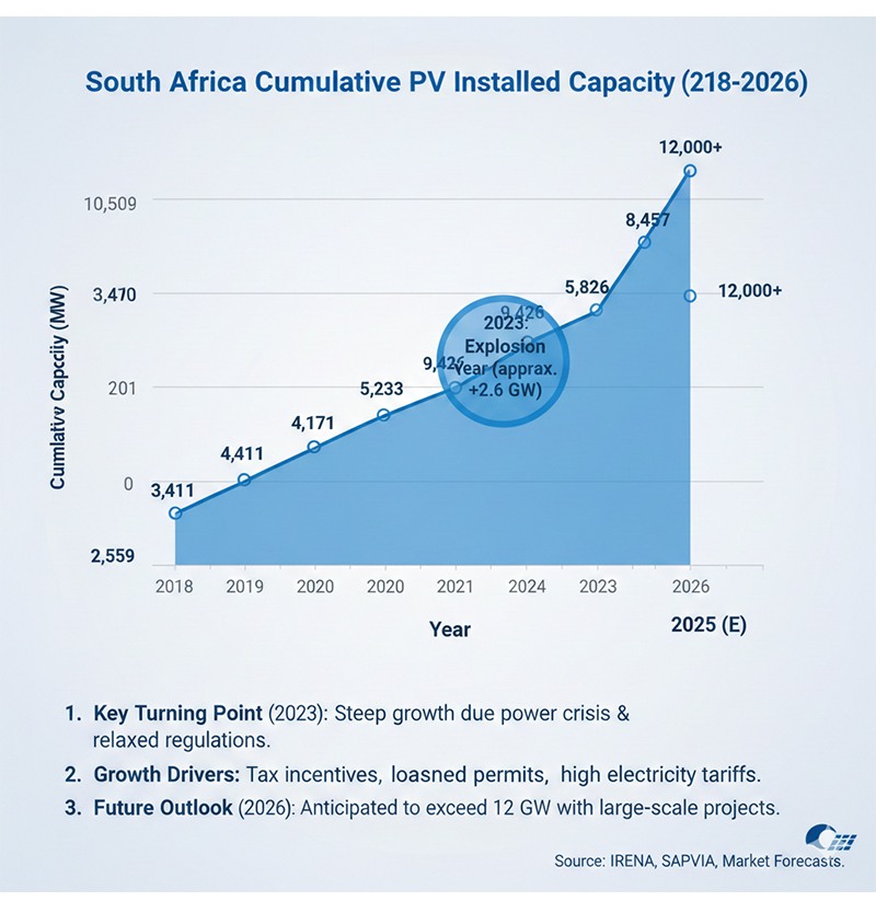 Estimated Cumulative Photovoltaic Installation Ca