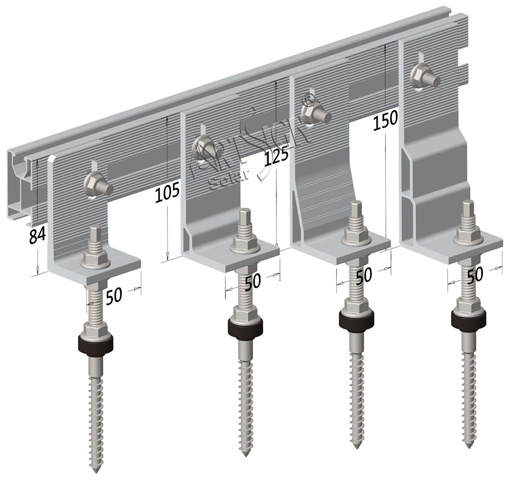 ART SIGN solar rack roof mount