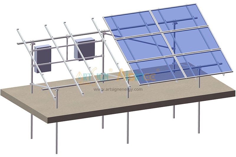 Ramming pile ground mount solution Ramming pile ground mount solution