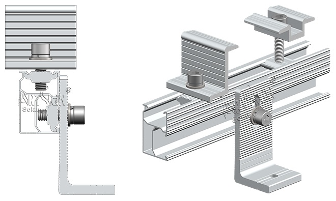 solar panel roof mounting rails