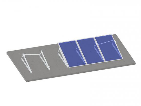 Solar mounts for flat roofs