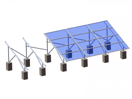 Aluminum solar panel ground mount system