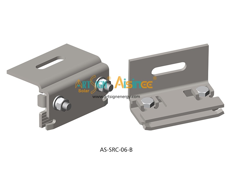 太陽光金属屋根マウントラックシステム用垂直折り曲げエッジ亜鉛屋根クランプへの穴あけ不要工事| ART SIGN