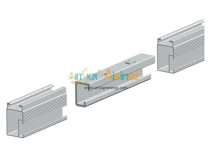 CR Rail 02# 太陽光発電架台システム用スプライスコネクタ | Art Sign