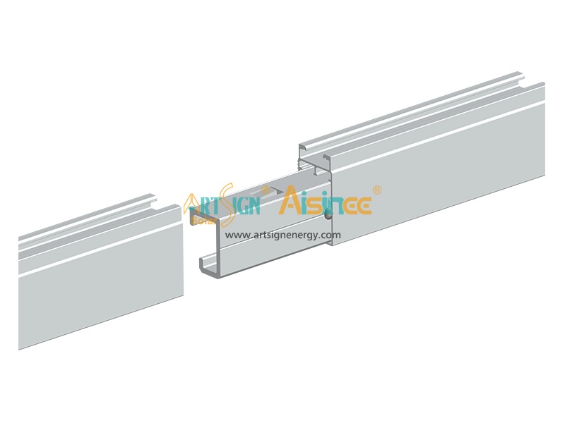 CR Rail 02# 太陽光発電架台システム用スプライスコネクタ | Art Sign