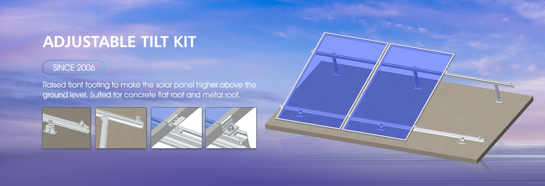 Adjustable tilt kit