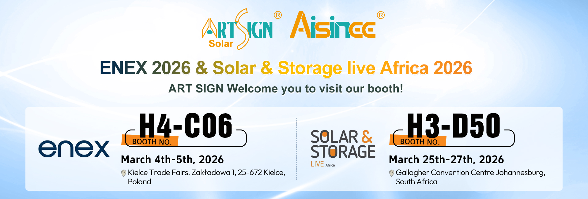 ENEX 2026 & Solar & Storage live Africa 2026