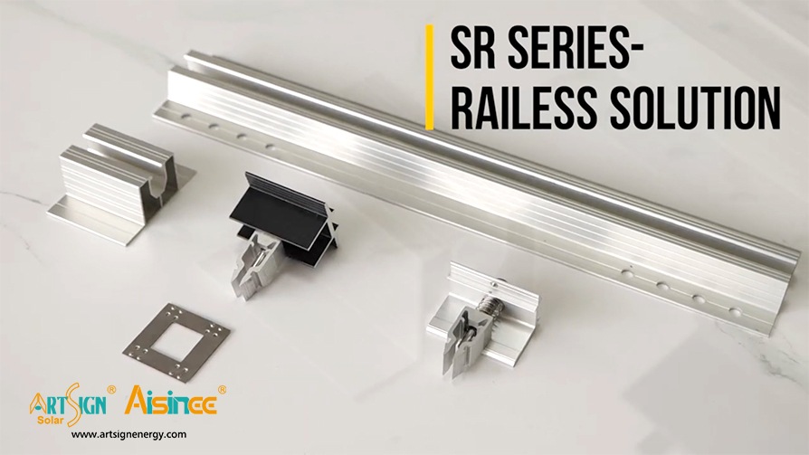 工場価格のPVパネルショートレールアルミソーラーマウントレール